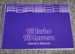 1988 Porsche 911 Turbo & 911 Carrera Owner's Manual