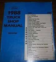 1988 Ford Aerostar Service Manual