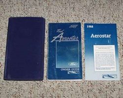 1988 Ford Aerostar Owner's Manual Set