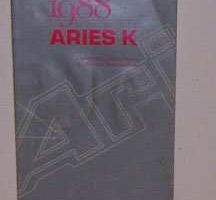 1988 Dodge Aries Owner's Manual