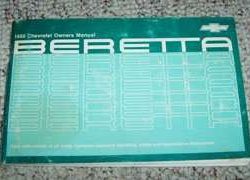 1988 Chevrolet Beretta Owner's Manual