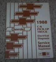 1988 Chevrolet Silverado C/K Pickup Truck Electrical Diagnosis Service Manual Supplement