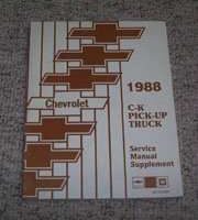 1988 Chevrolet C/K Pickup Truck Service Manual Supplement