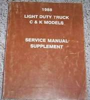 1988 GMC Light Duty Trucks C & K Models Service Manual Supplement