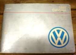 1988 Volkswagen Cabriolet Owner's Manual