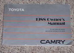 1988 Toyota Camry & Camry All-Trac /4WD Owner's Manual