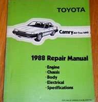 1988 Toyota Camry All-Trac/4WD Service Manual