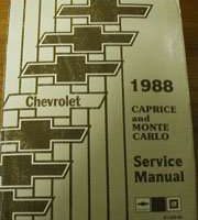 1988 Chevrolet Caprice & Monte Carlo Service Manual