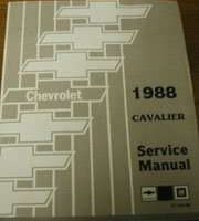 1988 Chevrolet Cavalier Service Manual