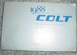1988 Dodge Colt Owner's Manual