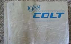1988 Plymouth Colt Owner's Manual