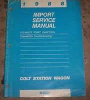 1988 Dodge Colt Station Wagon ECI-Multi point Injection Driveablity Service Manual Supplement
