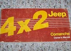 1988 Jeep Comanche 4x4 Owner's Manual
