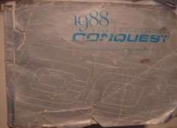 1988 Chrysler Conquest Owner's Manual