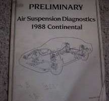 1988 Lincoln Continental Air Suspension Diagnostics Manual
