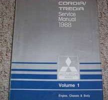 1988 Mitsubishi Cordia & Tredia Service Manual