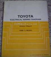 1988.5 Toyota Corolla All-Trac 4WD Station Wagon Electrical Wiring Diagram Manual