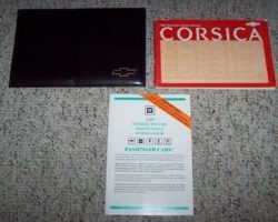 1988 Chevrolet Corsica Owner's Manual Set