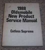 1988 Oldsmobile Cutlass Supreme New Product Service Information Manual