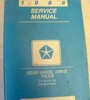 1988 Dodge Ram Truck & Ramcharger Service Manual