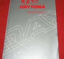 1988 Dodge Daytona Owner's Manual