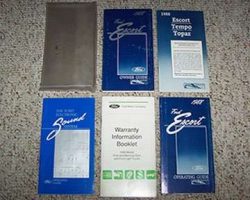 1988 Ford Escort Owner's Manual Set