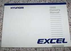 1988 Hyundai Excel Owner's Manual