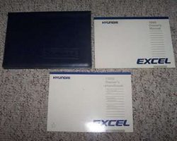 1988 Hyundai Excel Owner's Manual Set