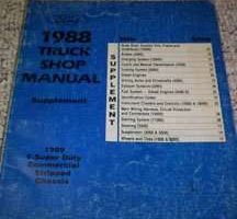 1989 Ford F-450 Commercial Stripped Chassis Service Manual Supplement