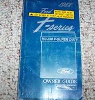 1988 Ford Truck F Series 150-350 Owner's Manual