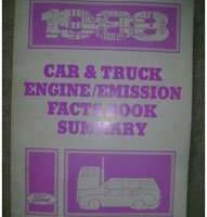 1988 Mercury Sable Engine/Emission Facts Book Summary