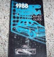 1988 Ford Festiva Owner's Manual