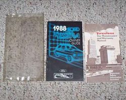 1988 Ford Festiva Owner's Manual Set