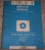 1988 Plymouth Gran Fury Service Manual