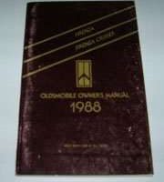 1988 Oldsmobile Firenza Owner's Manual