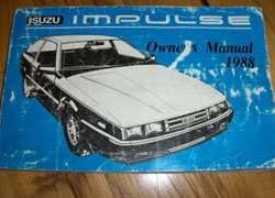 1988 Isuzu Impulse Owner's Manual