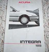 1988 Acura Integra Owner's Manual