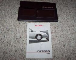 1988 Acura Integra Owner's Manual Set