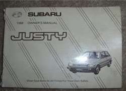 1988 Subaru Justy Owner's Manual