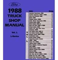 1988 Ford L-Series Truck Service Manual