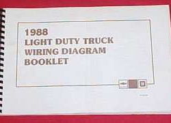 1988 Chevrolet Light Duty Truck Large Format Wiring Diagrams Manual