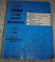 1988 Mercury Cougar Body Service Manual