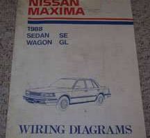 1988 Nissan Maxima Sedan & Wagon Large Format Wiring Diagram Manual