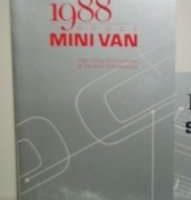 1988 Dodge Mini Ram Van Owner's Manual