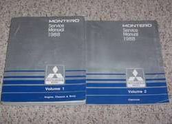 1988 Mitsubishi Montero Service Manual