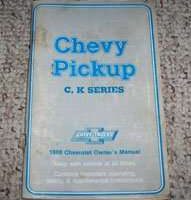 1988 Chevrolet C/K Pickup Truck Owner's Manual