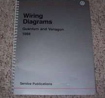 1988 Volkswagen Quantum & Vanagon Electrical Wiring Diagrams Manual