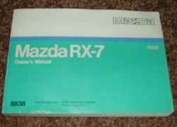 1988 Mazda RX-7 Owner's Manual