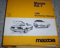 1988 Mazda RX-7 Workshop Service Manual Binder