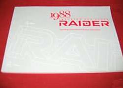 1988 Dodge Raider Owner's Manual